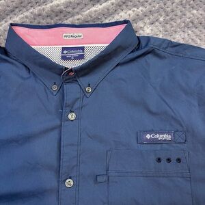 Columbia Men's Navy Blue Shirt PFG